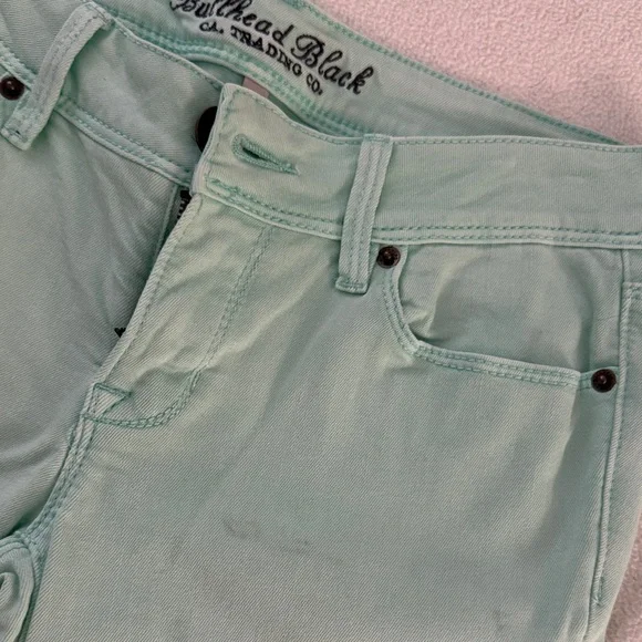 Bullhead Women's Light Green Skinny Jeans - Picture 3 of 5
